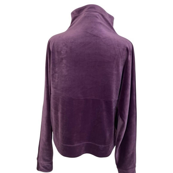 PrAna Phoenix Velour Top Funnel Neck in Raisin Soft Cozy Athleisure Yoga Sz S - Picture 7 of 16